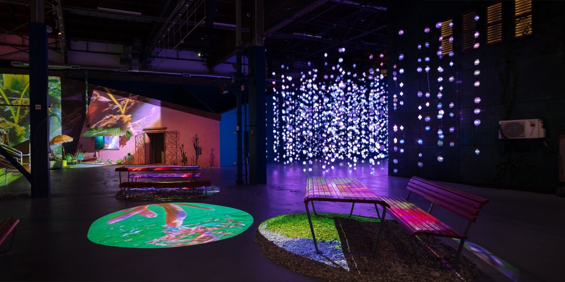 Pixelwald Installation in Los Angeles 