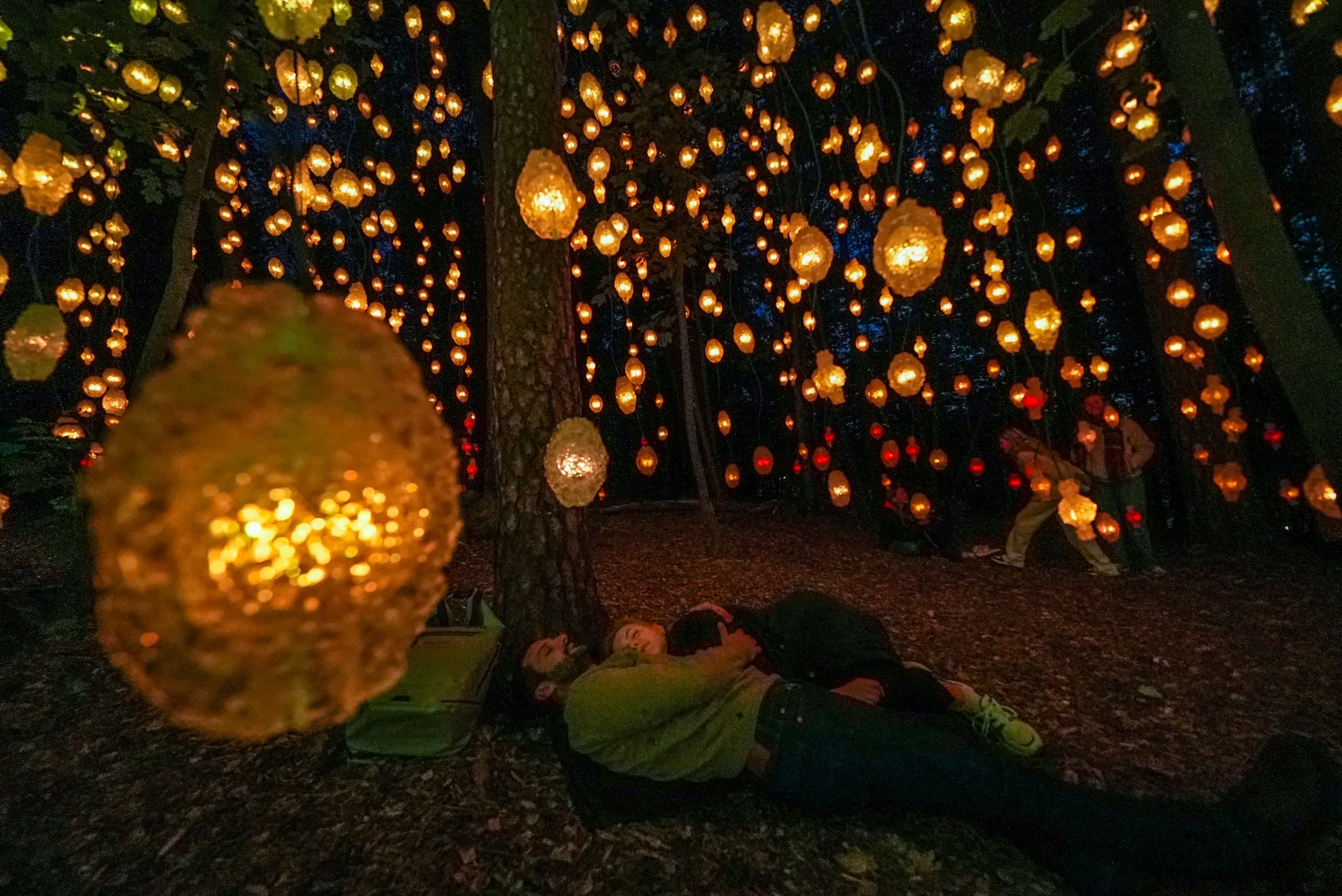 Pixelwald Installation in Oslo Park Ekebergparken