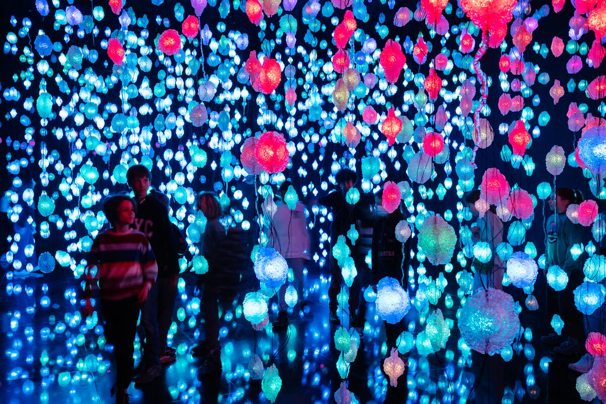 Pixelwald Installation in National Museum of Qatar