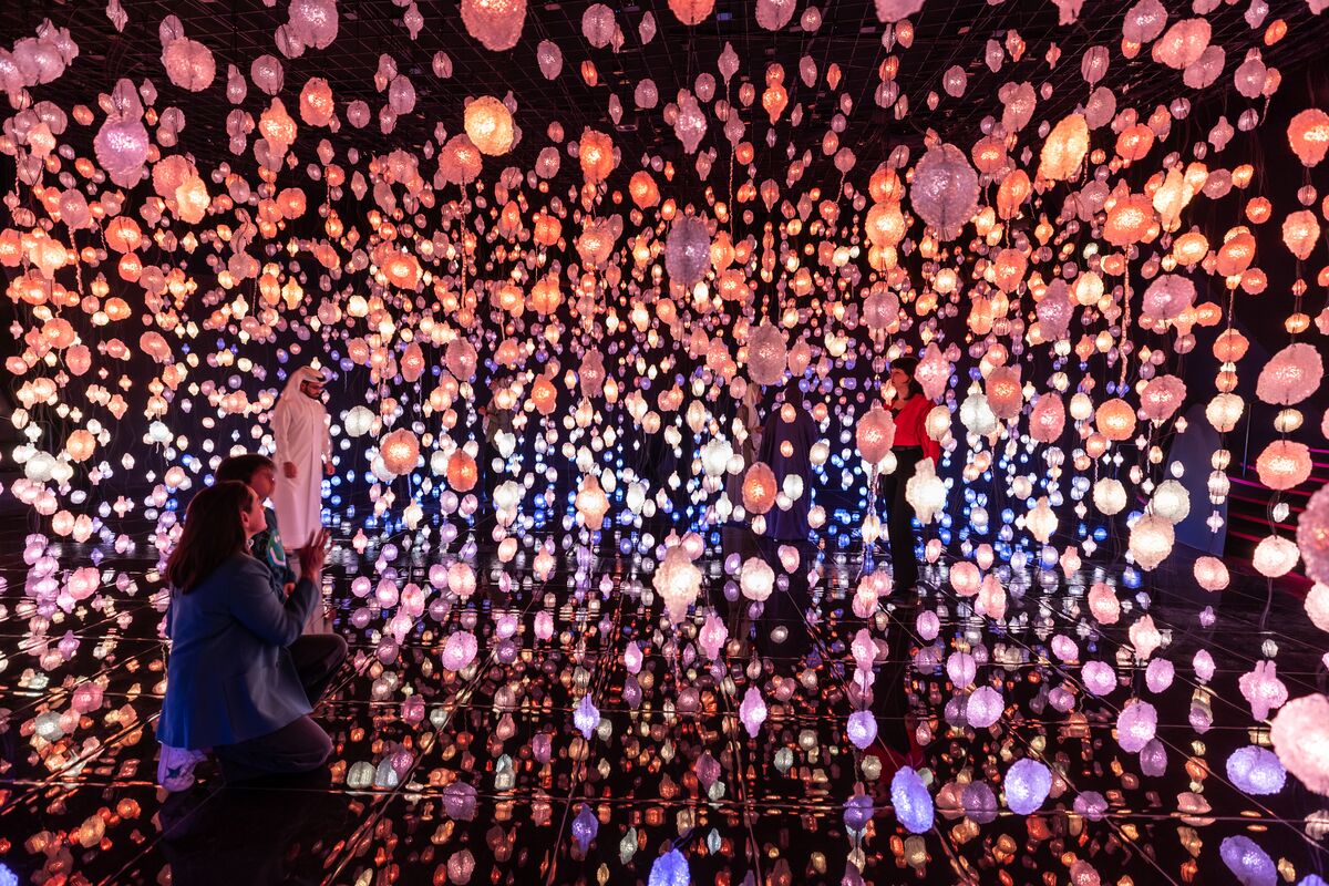 Pixelwald Installation in National Museum of Qatar