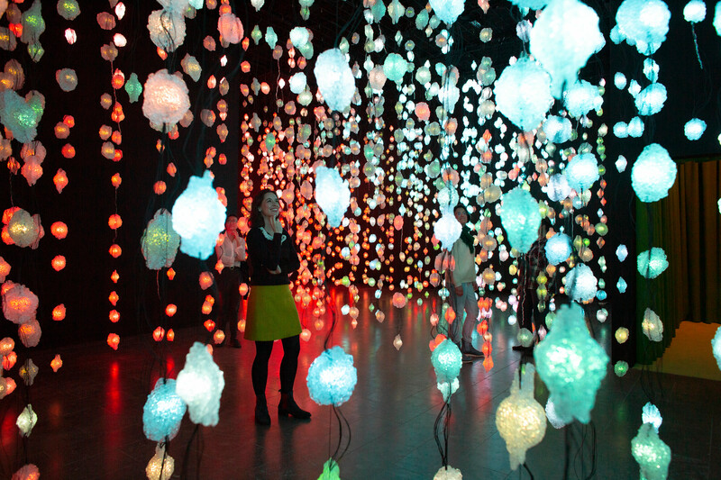 Pixelwald Installation in Kunsthaus Zürich